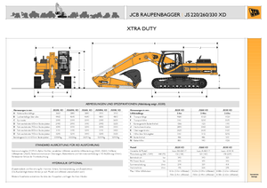 क्रॉलर एक्सकेवेटर JCB JS 260 XD