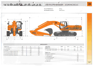 क्रॉलर एक्सकेवेटर JCB JS 240 LC