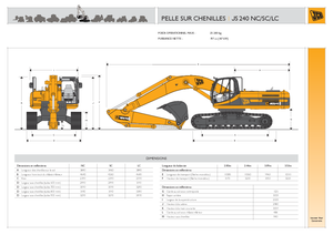 क्रॉलर एक्सकेवेटर JCB JS 240 NLC
