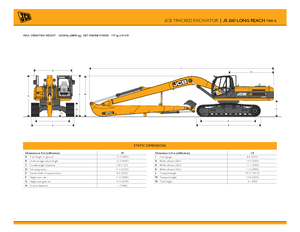 क्रॉलर एक्सकेवेटर JCB JS 260 LR