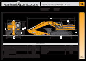 क्रॉलर एक्सकेवेटर JCB JS460 L