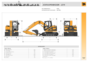 क्रॉलर एक्सकेवेटर JCB JZ 70 offset