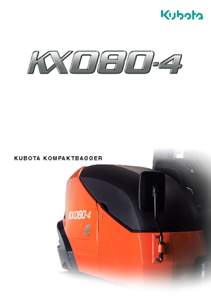 क्रॉलर एक्सकेवेटर Kubota KX080-4