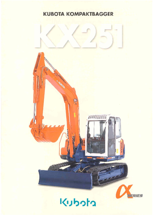 क्रॉलर एक्सकेवेटर Kubota KX251α