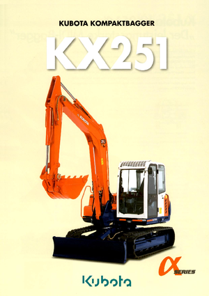 क्रॉलर एक्सकेवेटर Kubota KX251α N 2PG