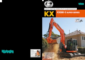 क्रॉलर एक्सकेवेटर Kubota KX080-3S
