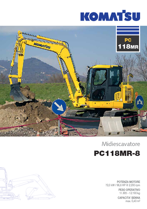 क्रॉलर एक्सकेवेटर Komatsu PC118MR-8