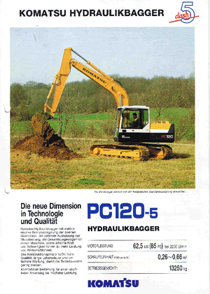 क्रॉलर एक्सकेवेटर Komatsu PC120-5