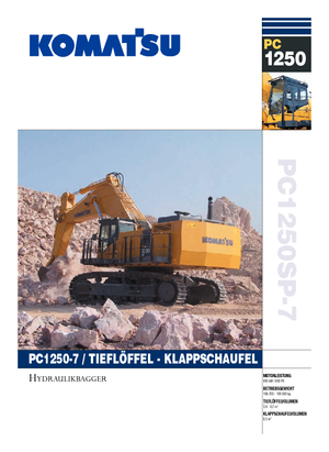 क्रॉलर एक्सकेवेटर Komatsu PC1250SP-7