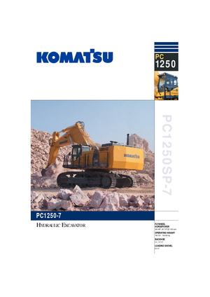 क्रॉलर एक्सकेवेटर Komatsu PC1250SP-7
