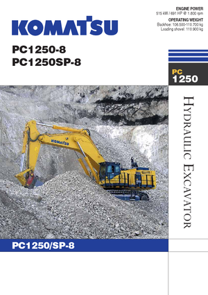 क्रॉलर एक्सकेवेटर Komatsu PC1250SP-8