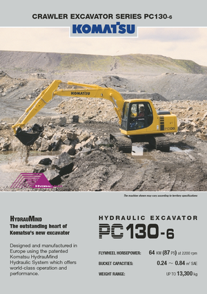 क्रॉलर एक्सकेवेटर Komatsu PC130-6