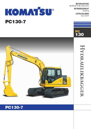 क्रॉलर एक्सकेवेटर Komatsu PC130-7