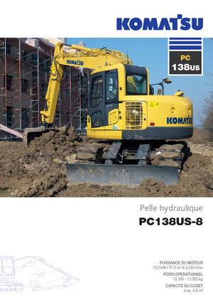 क्रॉलर एक्सकेवेटर Komatsu PC138US-8