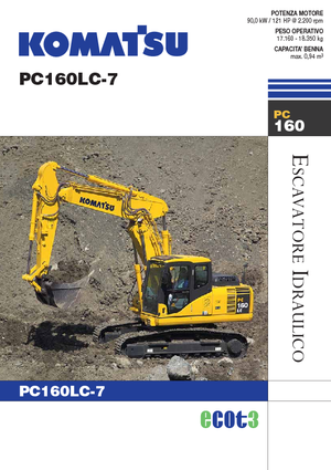 क्रॉलर एक्सकेवेटर Komatsu PC160LC-7