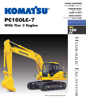 क्रॉलर एक्सकेवेटर Komatsu PC160LC-7