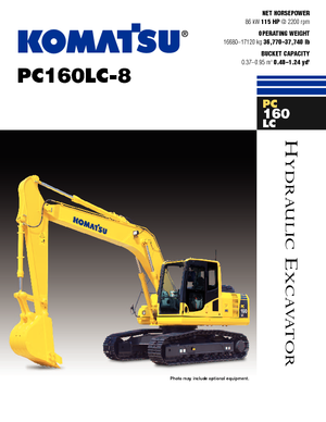 क्रॉलर एक्सकेवेटर Komatsu PC160LC-8