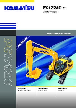क्रॉलर एक्सकेवेटर Komatsu PC170LC-11