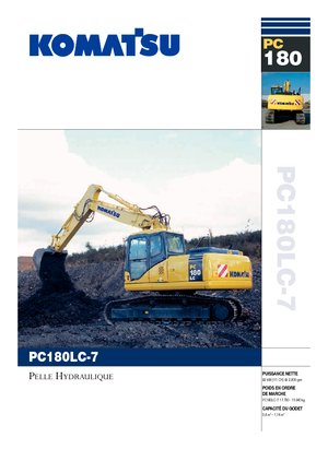 क्रॉलर एक्सकेवेटर Komatsu PC180LC-7