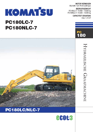 क्रॉलर एक्सकेवेटर Komatsu PC180LC-7