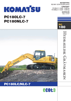 क्रॉलर एक्सकेवेटर Komatsu PC180LC-7