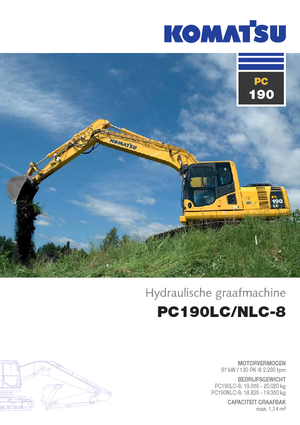 क्रॉलर एक्सकेवेटर Komatsu PC190-8 LC