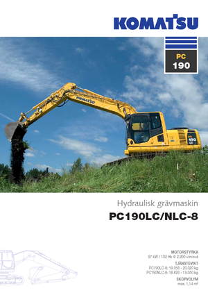 क्रॉलर एक्सकेवेटर Komatsu PC190NLC-8