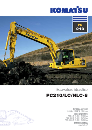 क्रॉलर एक्सकेवेटर Komatsu PC210NLCD-8