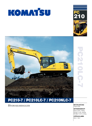 क्रॉलर एक्सकेवेटर Komatsu PC210LC-7