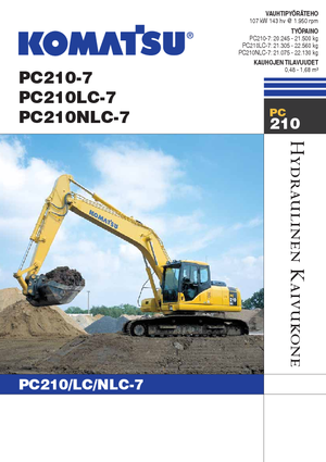 क्रॉलर एक्सकेवेटर Komatsu PC210NLC-7