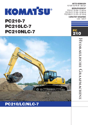 क्रॉलर एक्सकेवेटर Komatsu PC210NLC-7