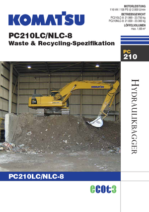 क्रॉलर एक्सकेवेटर Komatsu PC210NLC-8