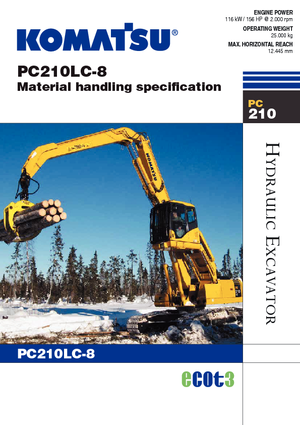 क्रॉलर एक्सकेवेटर Komatsu PC210MH-8