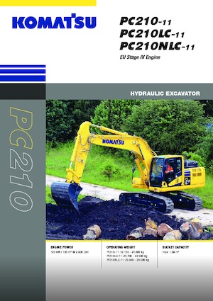 क्रॉलर एक्सकेवेटर Komatsu PC210NLC-11E0