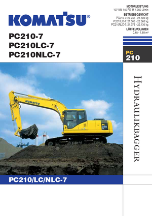 क्रॉलर एक्सकेवेटर Komatsu PC210NLC-7