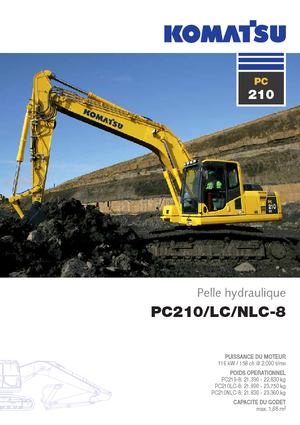 क्रॉलर एक्सकेवेटर Komatsu PC210NLC-8