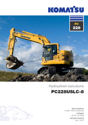 क्रॉलर एक्सकेवेटर Komatsu PC228US-LC-8