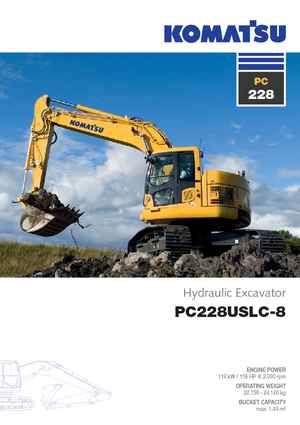 क्रॉलर एक्सकेवेटर Komatsu PC228US-LC-8