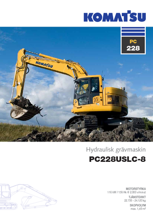 क्रॉलर एक्सकेवेटर Komatsu PC228US-LC-8