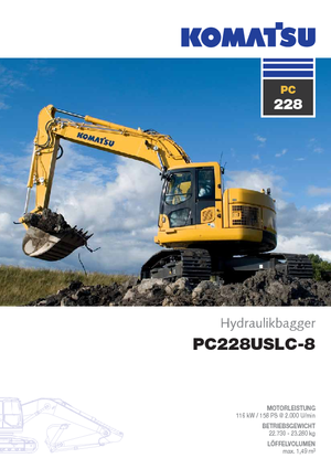 क्रॉलर एक्सकेवेटर Komatsu PC228US-LC-8