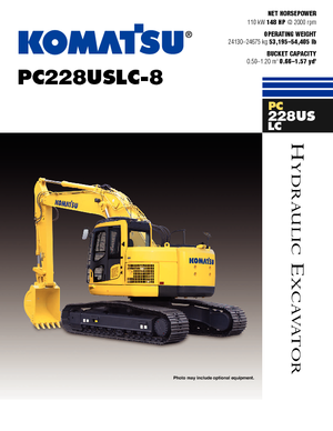 क्रॉलर एक्सकेवेटर Komatsu PC228US-LC-8