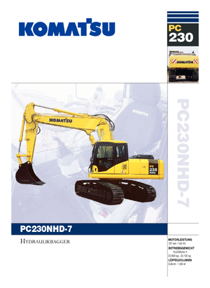 क्रॉलर एक्सकेवेटर Komatsu PC230NHD-7