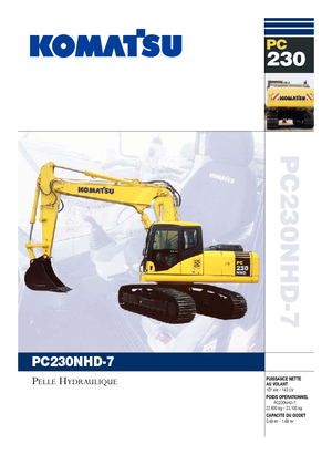 क्रॉलर एक्सकेवेटर Komatsu PC230NHD-7