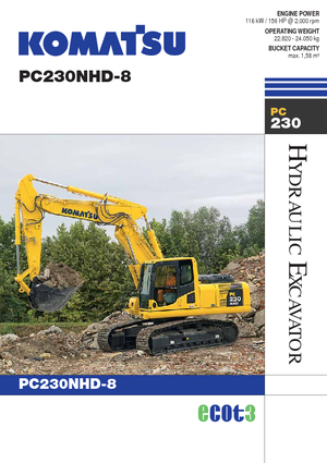 क्रॉलर एक्सकेवेटर Komatsu PC230NHD-8