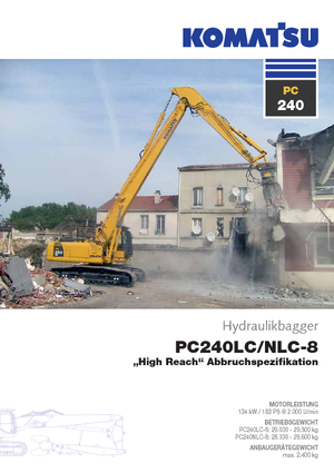 क्रॉलर एक्सकेवेटर Komatsu PC240HRD-8