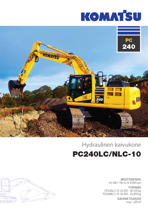 क्रॉलर एक्सकेवेटर Komatsu PC240NLC-10