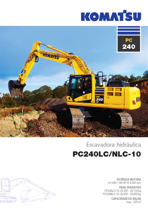 क्रॉलर एक्सकेवेटर Komatsu PC240NLC-10