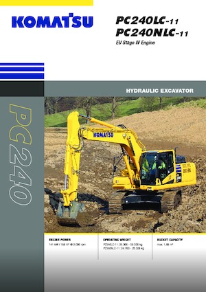 क्रॉलर एक्सकेवेटर Komatsu PC240NLC-11E0