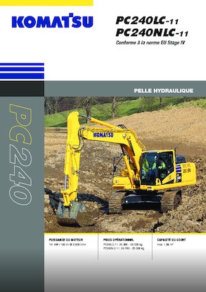 क्रॉलर एक्सकेवेटर Komatsu PC240NLC-11E0