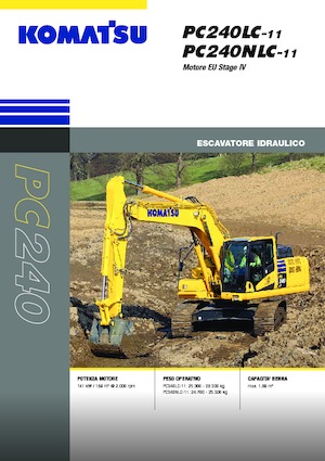 क्रॉलर एक्सकेवेटर Komatsu PC240NLC-11E0
